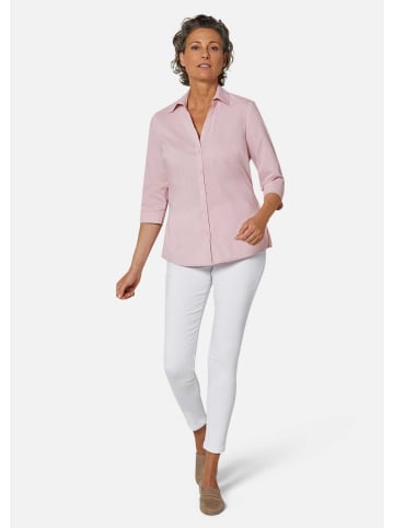 GOLDNER Stretchbequeme Bluse mit Baumwolle in rosé
