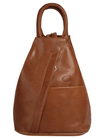 piké Rucksack echt Leder in braun