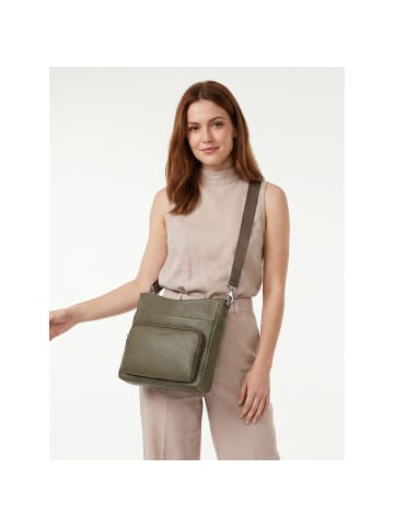 Mandarina Duck Mellow Leather Umhängetasche Leder 30 cm winter olive