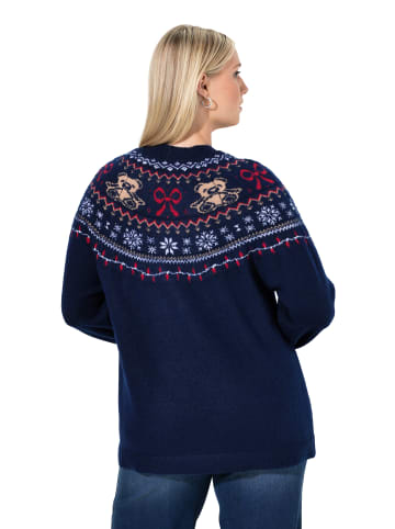 Ulla Popken Pullover in tintenblau