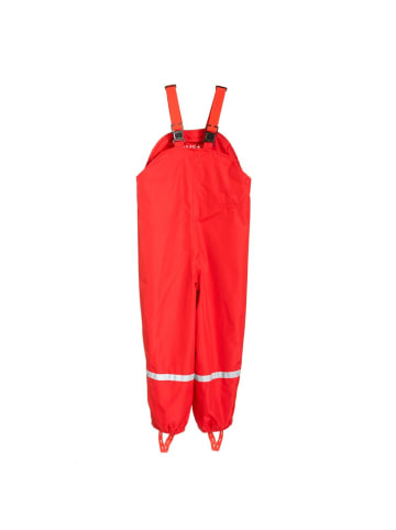 BMS atmungsaktive Regenhose mit Latz für Mädchen in Rot