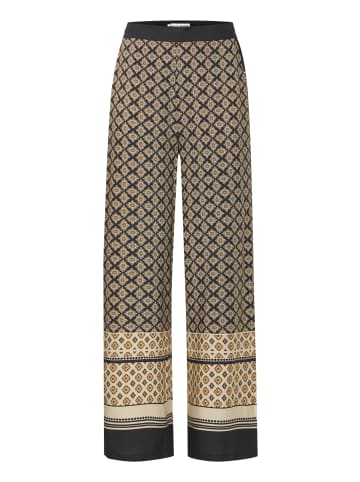 PULZ Jeans PZOLIVIA Weit in Black Boho Border Print