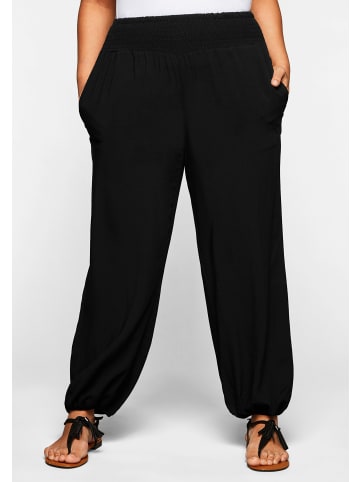 sheego Schlupfhose in schwarz