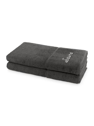 Möve for Frottana Sauna Set Pearl 2-TLG in graphite