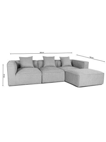 ebuy24 Sofa Box Hellgrau 256 x 164 cm