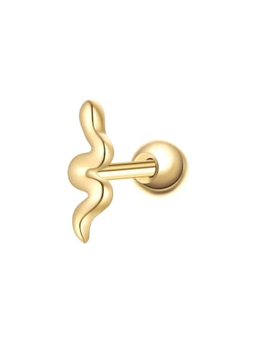 Glanzstücke München Piercing Schlange aus Sterling Silber in gelbgold