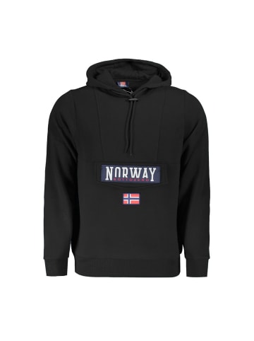 NORWAY 1963 Schwarz Herren Hooded Sweatshirt aus Baumwolle