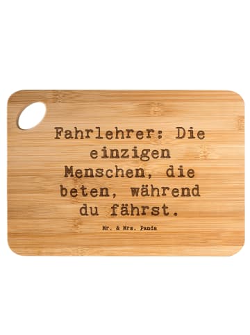 Mr. & Mrs. Panda Küchenbrett Spruch Fahrlehrer Engel mit Spruch in Braun