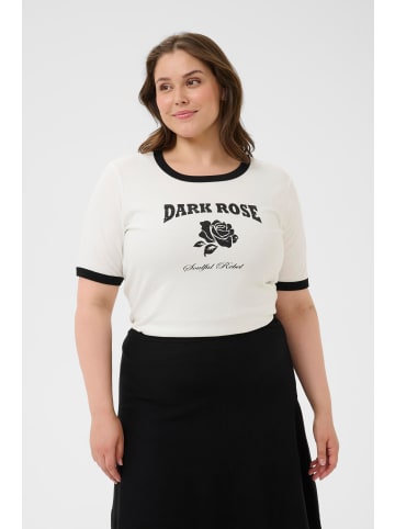 KAFFE curve T-shirt KColivie Regular fit in Chalk