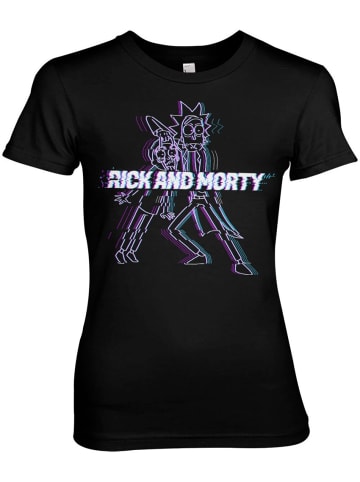 Rick and Morty Shirt in Schwarz