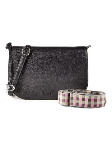 PICARD Texel Schultertasche Leder 24 cm schwarz