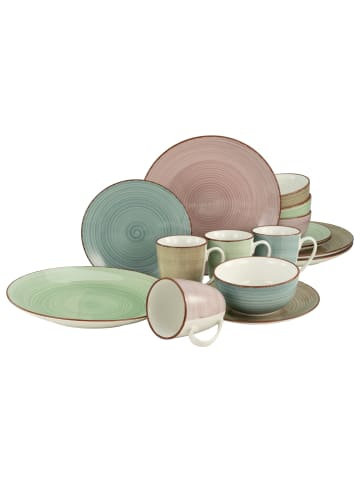 CreaTable Kombiservice Samba 16 teilig in mehrfarbig