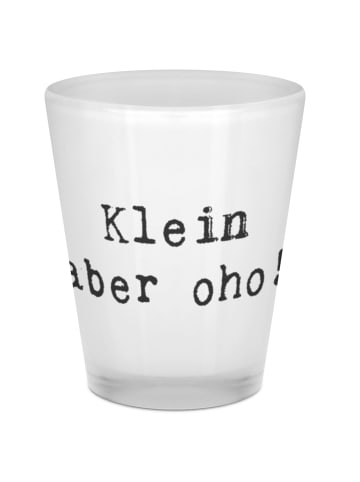 Mr. & Mrs. Panda Stamperl Spruch Schnapsglas Freude mit Spruch in Transparent