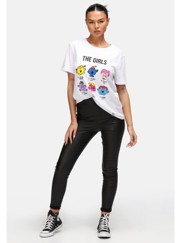 Re:Covered T-Shirt Mr Men Little Miss The Girls Slub   in White