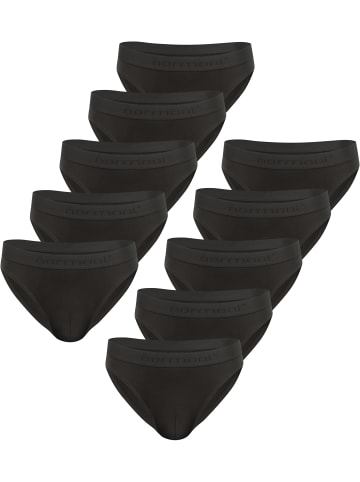 normani 10 Slips aus Bio-Baumwolle Sliwen in Schwarz