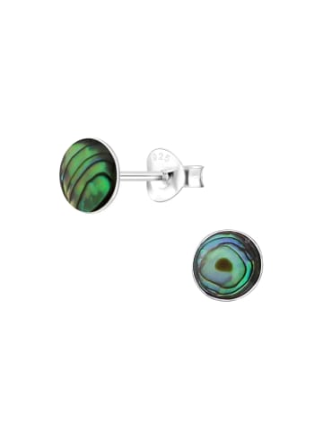 Alexander York Ohrstecker MUSCHELPERLMUTT abalone 6 mm in 925 Sterling Silber, 2-tlg.