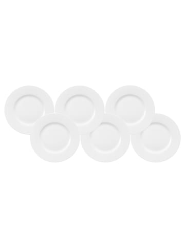 Villeroy & Boch 6er Set Frühstücksteller Royal ø 22.0 cm weiß in weiß