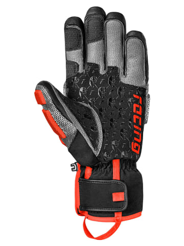 Reusch Fingerhandschuhe Worldcup Warrior GS in 7588 blck/silver/fluo red