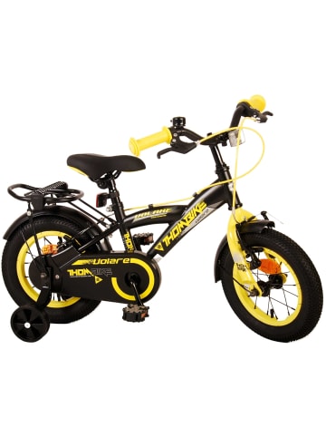Volare Kinderfahrrad Thombike für Jungen 12 Zoll Kinderrad in Schwarz Gelb 3 Jahre