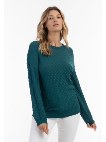 Usha Damen Strick Pullover in Türkis