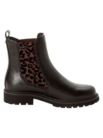 Tamaris Chelsea Boot in BLACK/LEOPARD