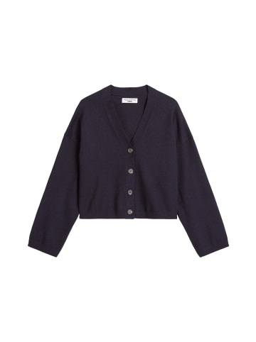 Marc O'Polo DENIM V-Neck-Cardigan relaxed in Dark Blue Melange