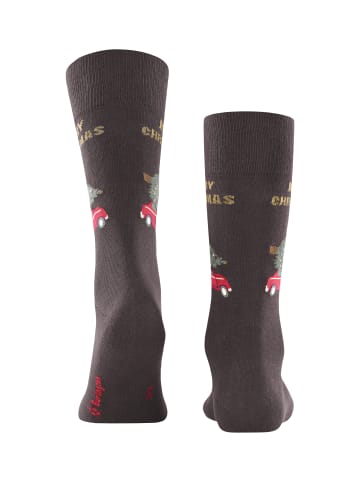 Burlington Socken X-Mas Caro in Dark brown