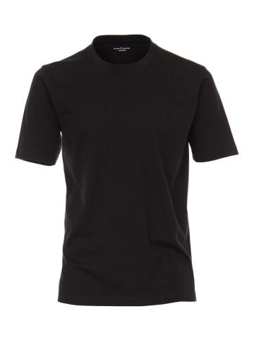 CASAMODA T-Shirt Halbarm Doppelpack 092500 in Schwarz