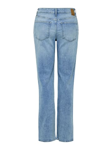 Pieces Straight Fit Jeans in Light Blue Denim