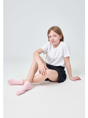 SNOCKS Kinder Sneaker Socken aus Bio-Baumwolle Rosa 6 Paar