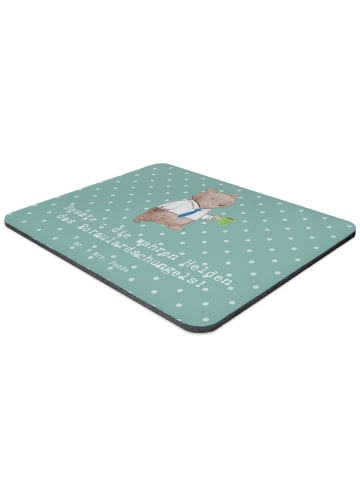 Mr. & Mrs. Panda Mauspad Beamtin Heldin mit Spruch in Meeresbrise