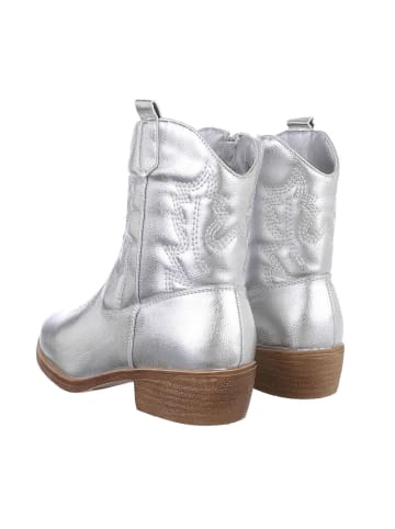 Ital-Design Stiefelette in Silber