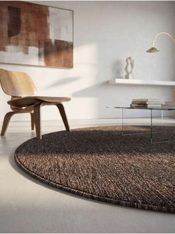 KADIMA DESIGN Teppich Kurzflor Waschbar Einfarbig AMMER Strapazierfähig OEKO-TEX in Braun