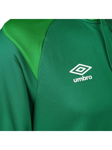 Umbro Kapuzensweatjacke Zip Thru in dunkelgrün / grün