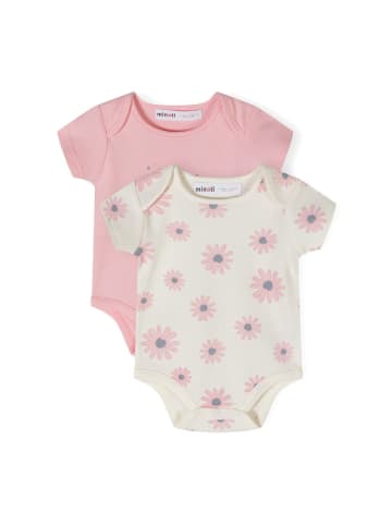 Minoti 2er. Set: Kurzarmbody 24babypack21 in wollweiß