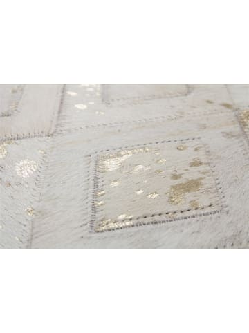 Kayoom Wohnzimmer Teppich – Kurzflorteppich Spark 110 in creme - gold - rechteckig