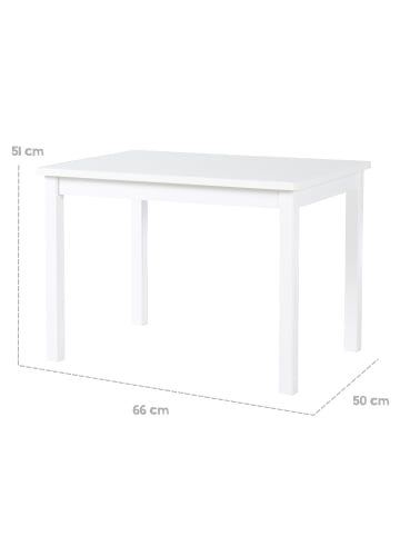 roba Weißer Kindertisch – perfekt zum Malen & Basteln im Kinderzimmer