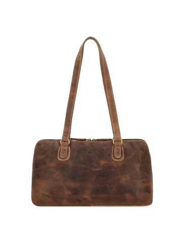 Greenburry Vintage Schultertasche S Leder 37 cm brown