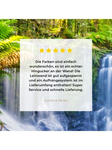 MuchoWow Leinwand bilder Dschungel Wasserfall (BxH)