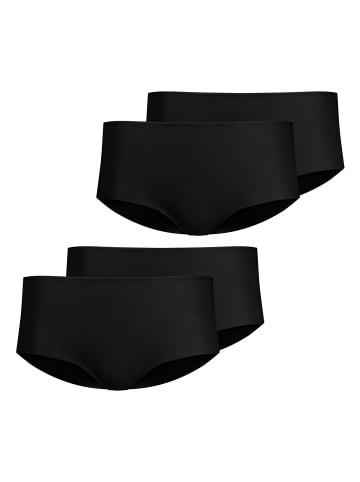 Skiny 4er Pack Advantage Modal Invisible Panty in Schwarz