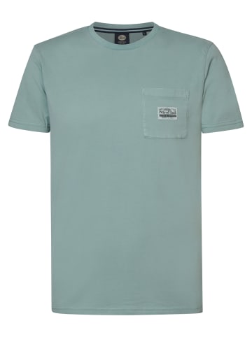 Petrol Industries T-Shirt mit Logo Amelia Island in Blau