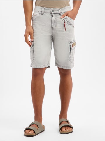 Timezone Jeans-Shorts RykerTZ in hellgrau - 0001