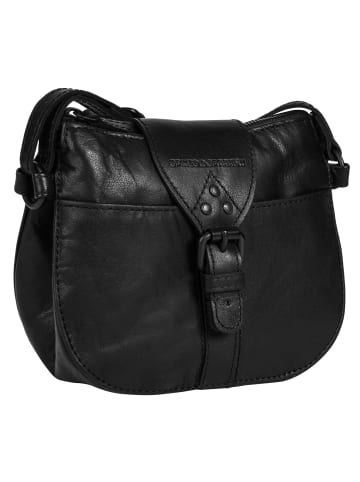 SPIKES & SPARROW Umhängetasche in schwarz