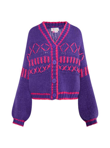 IZIA Damen Cardigan in Lila Pink