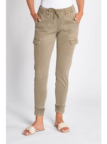 ZHRILL Hose ZHDAISEY STRIPED OLIVE in OLIVE