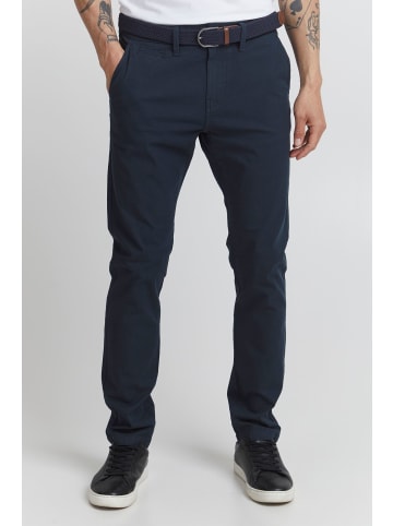 INDICODE Chinohose IDFigus 60278MM modische Chinohose mit gürtel in dunkelblau