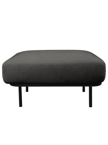 home24 home24 Outdoor-Hocker - Beige - Olefin & Aluminium - 86 x 44 x 66 cm in Schwarz