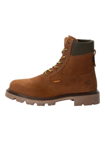 Camel Active Hoher Winterboot aus echtem Leder in Cognac