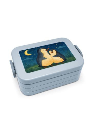 Mr. & Mrs. Panda Lunchbox Pinguine Einschlafen Design ohne Spruch in Blau Pastell