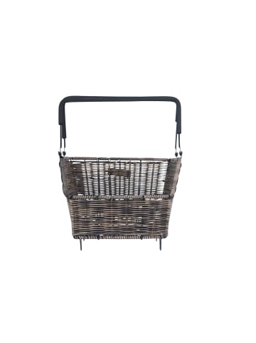 BASIL Hinterradkorb "Cento Rattan Look Multisystem NX" in braun